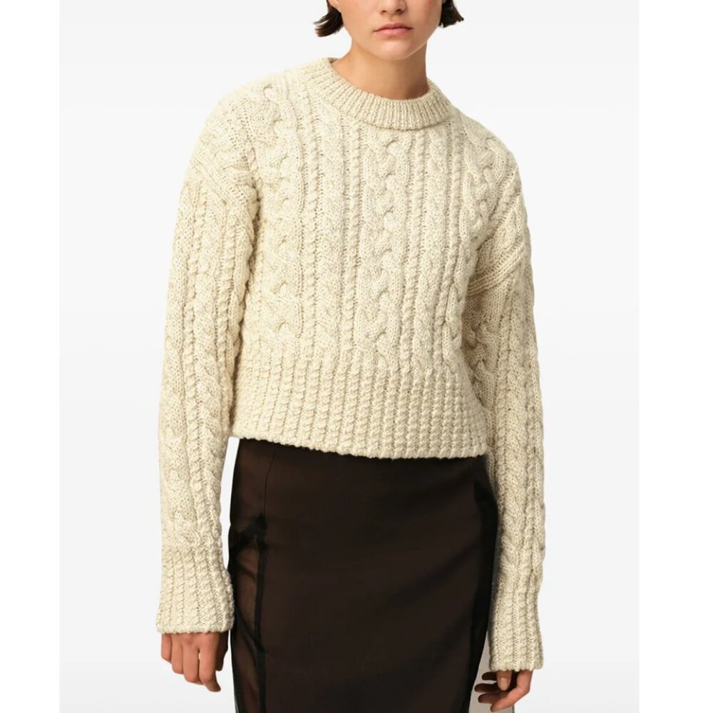 Ami Paris Cable Knit Lurex Sweater Jumper Medium